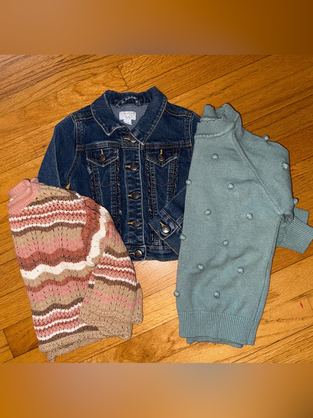 3x Long Sleeve Girls Sweaters/Jackets - Size 3T